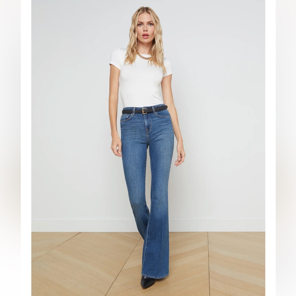L’AGENCE PARIS New High Rise Flare “Bell” Denim Jeans